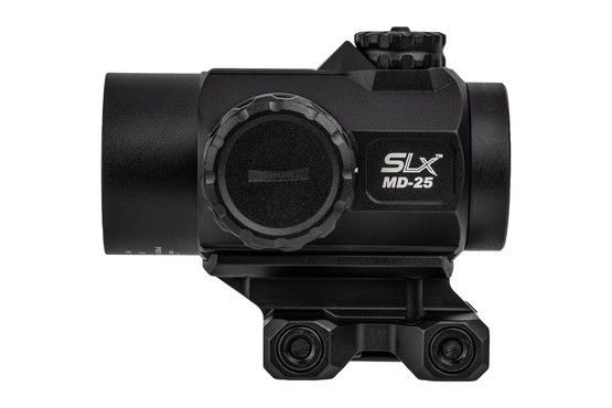 Primary Arms MD-25 SLx red dot sight with a rotary knob illumination switch